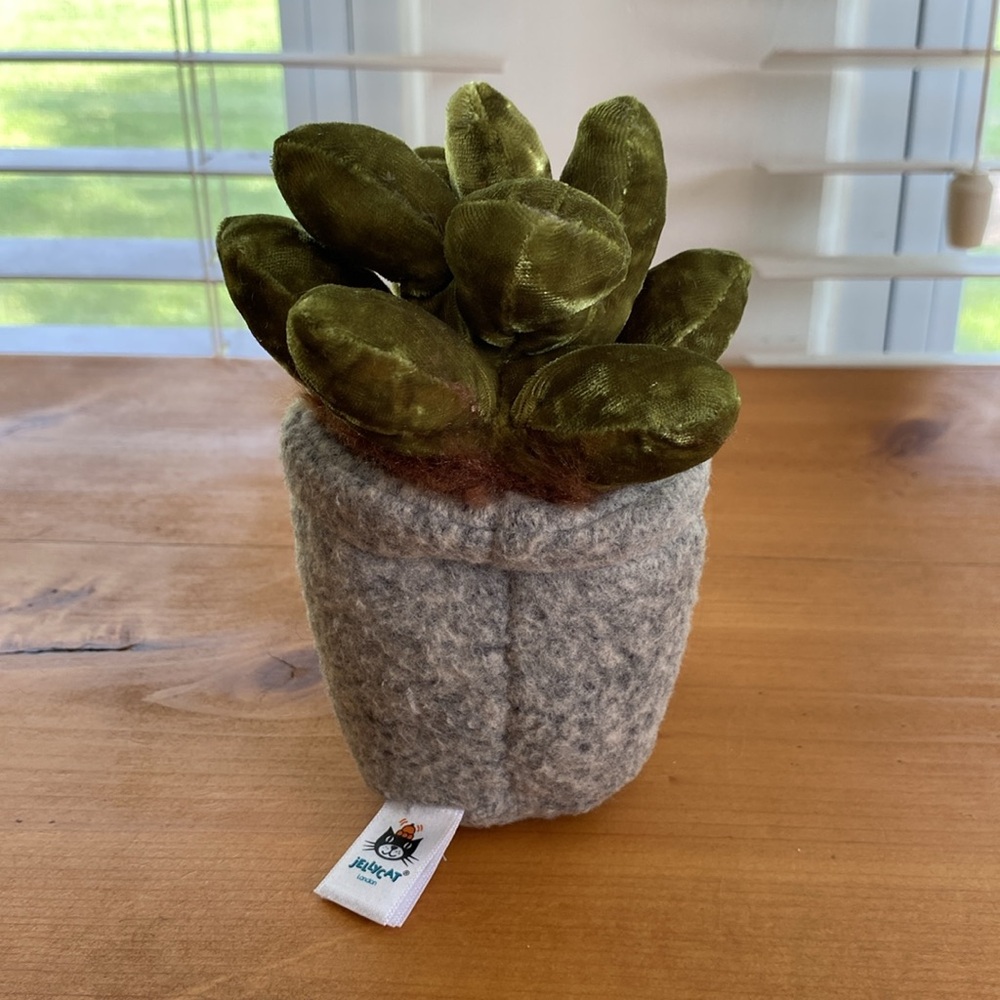 Jellycat Silly Succulent Jade Stuffed Plant Toy - Retired - Picture 7 of 9